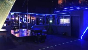 Play area set up for Shrine BDSM Event