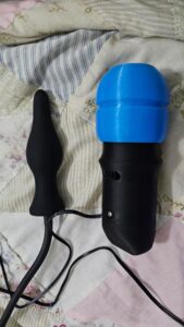 Maus-Tec Edge-o-Matic 3000 insertable plug and vibrator attachments